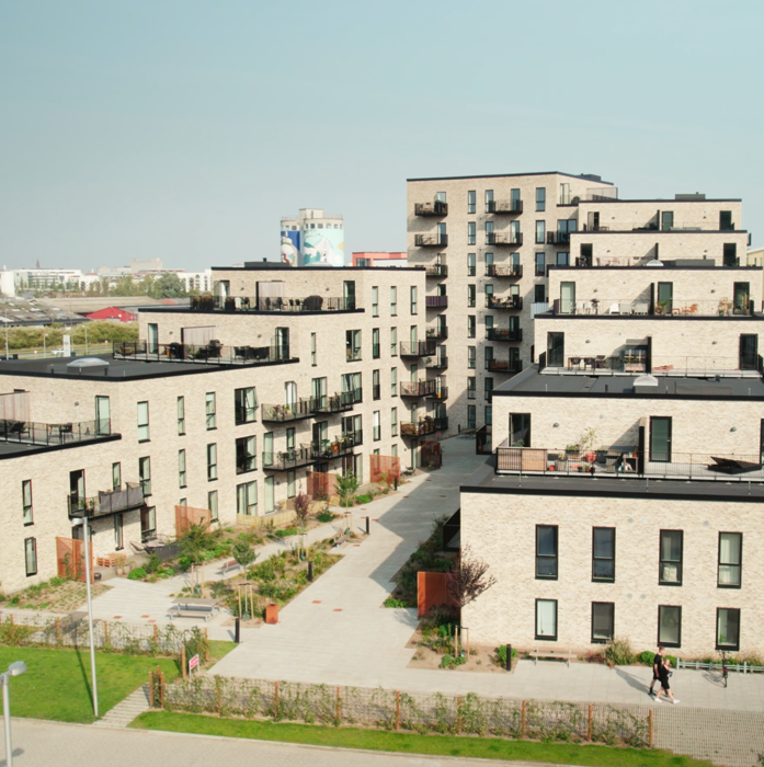 Nyopført 2-værelses lejlighed med tagterrasse på Ankomstpladsen 11